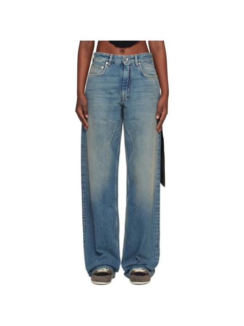 Rick Owens DRKSHDW Blue Temple Geth Jeans