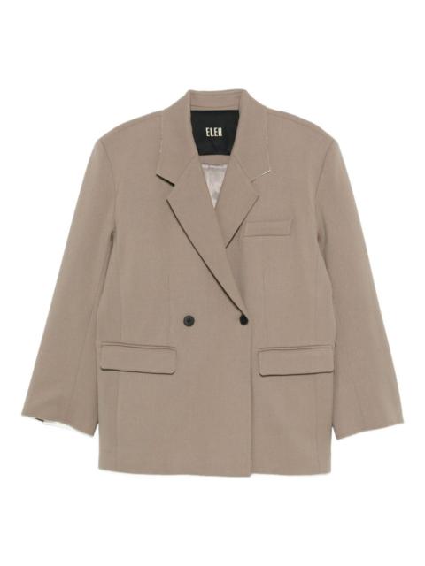ELEH double-breasted cotton jacket