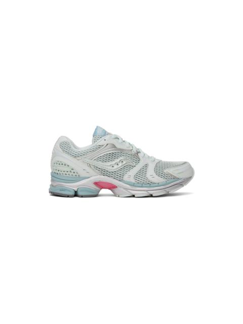 Saucony Blue & Silver ProGrid Triumph 4 Sneakers