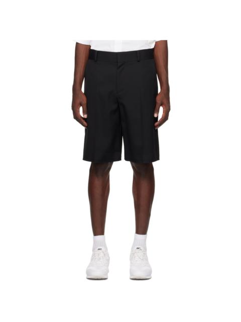 We11done Black Low-Rise Shorts