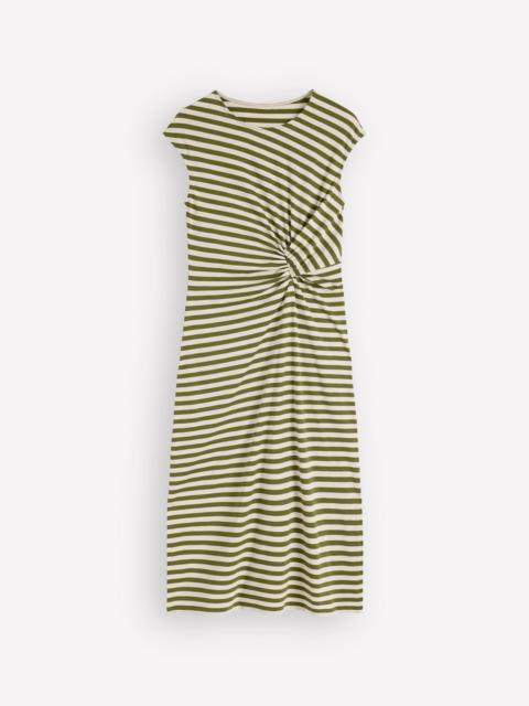 BODEN Delilah Twist Midi Dress-Stripe
