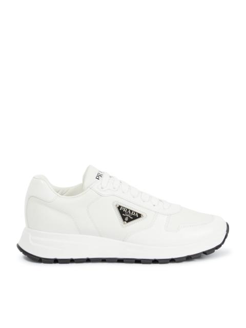 PRADA PRAX 1 SNEAKERS IN RE-NYLON AND BRUSHED LEATHER