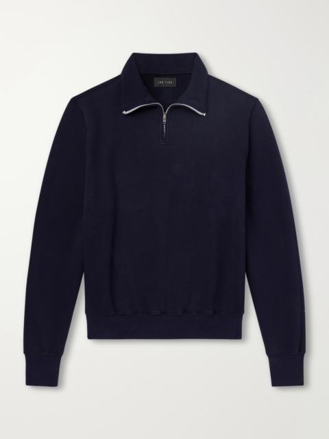 LES TIEN Yacht Heavyweight Cotton-Jersey Half-Zip Sweatshirt