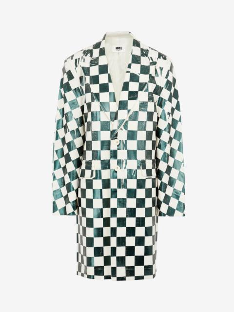 MM6 Maison Margiela Tailored coat in chess print