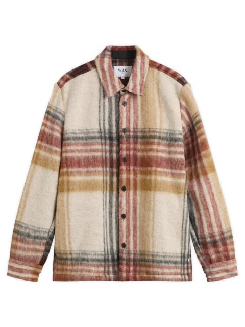 Wax London Wax London Nolan Wool Blend Check Overshirt