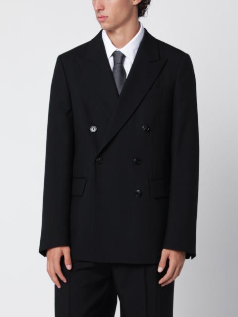 Dries Van Noten Black double-breasted jacket in wool