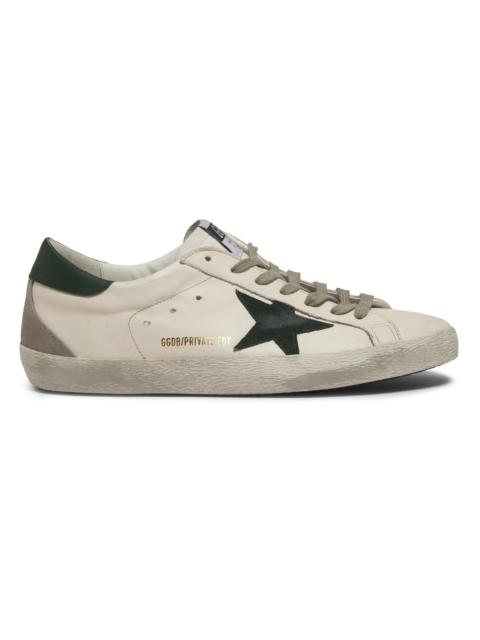 Golden Goose Unisex Superstar Low-Top Sneakers - White Green