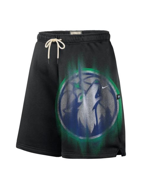 Nike Nike Minnesota Timberwolves Standard Issue Fleece Shorts 'Black White' IQ1513-010