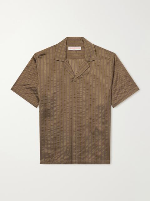 ORLEBAR BROWN Maitan Villa Camp-Collar Striped Woven Shirt