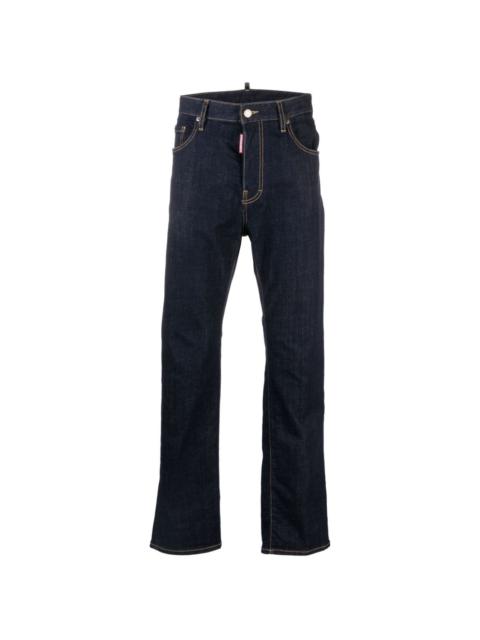 DSQUARED2 logo-patch slim-leg jeans