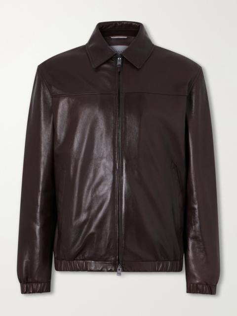 Canali Leather Jacket