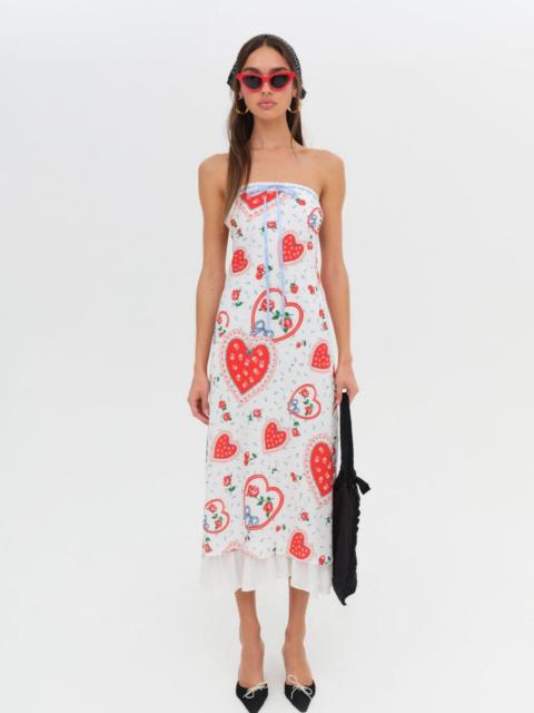 For Love & Lemons Daisy Mae Strapless Midi Dress