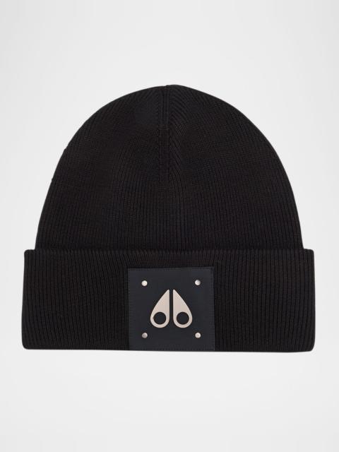 MOOSE KNUCKLES Men's Logo Icon Beanie