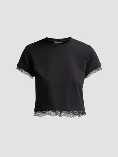 GENERATION LOVE Women's Christella Lace Combo T-Shirt - Black