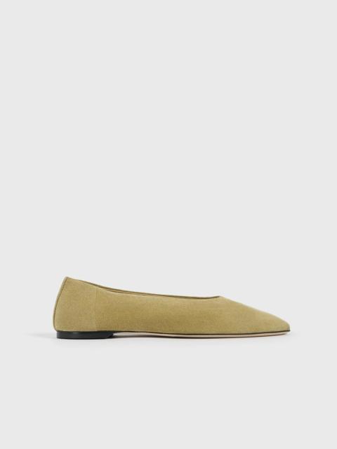 TOTEME Slip suede ballerinas cashew