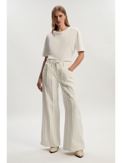 KAREN MILLEN Denim Tassel Detail Wide Leg Jeans