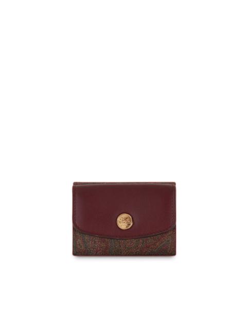 Etro paisley-jacquard leather wallet