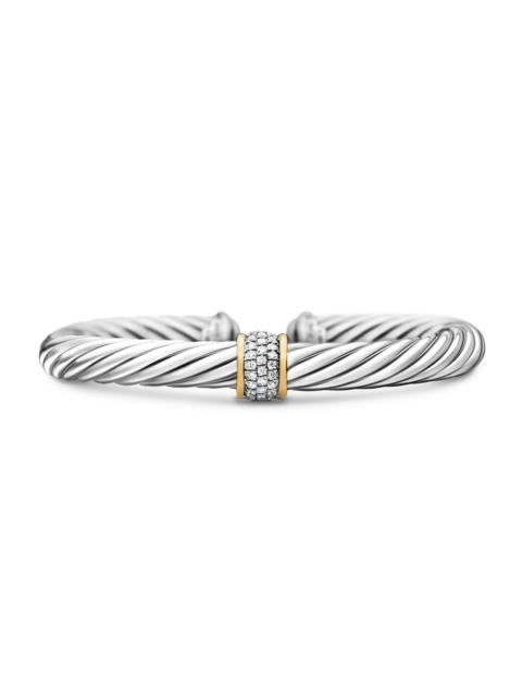 DAVID YURMAN Women's Classic Cable Station Bracelet in Sterling Silver