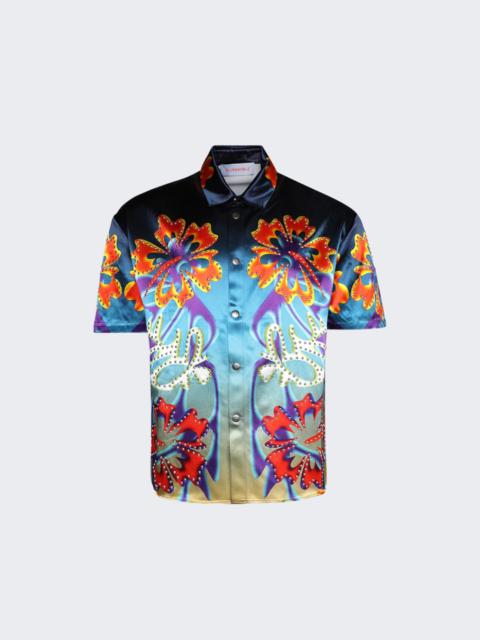Printed Hibiscus Shirt Multicolor