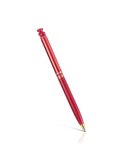 TOUS Red chrome Pen with bear TOUS Bold Bear