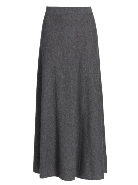 LISA YANG Women's Flared Cashmere Maxi Skirt - Graphite
