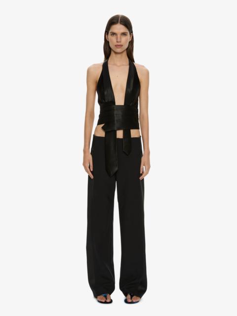 CHRISTOPHER ESBER Tuxedo Contrast Wool Trouser