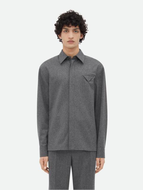 Bottega Veneta Light Wool Flannel Shirt