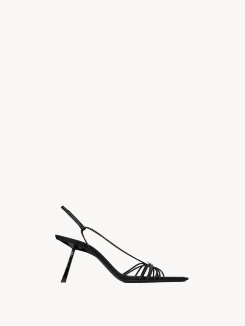 SAINT LAURENT JERRY SANDALS IN SMOOTH LEATHER