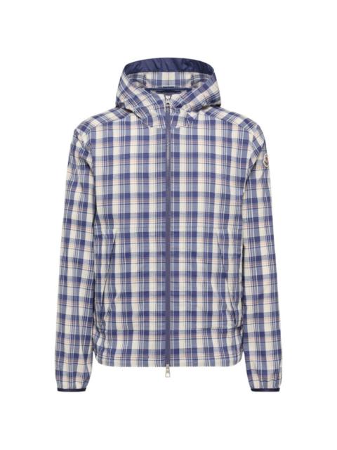 Moncler Natisone check hooded jacket
