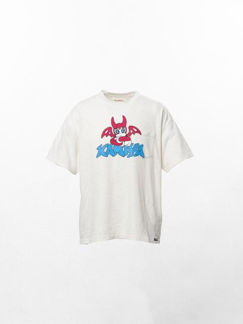 KAMIYA BAKENEKO"Distressed Pocket T-shirt