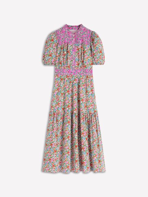 BODEN Beatrice Cotton Maxi Dress-Multi, Flowerbed Cluster