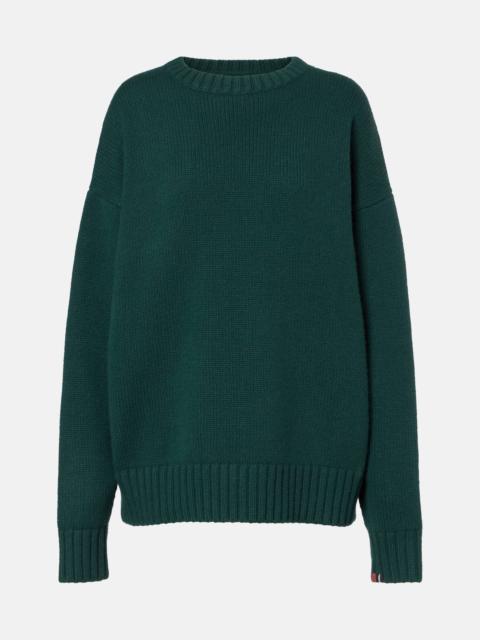 extreme cashmere Lovely ribbed-knit cashmere sweater