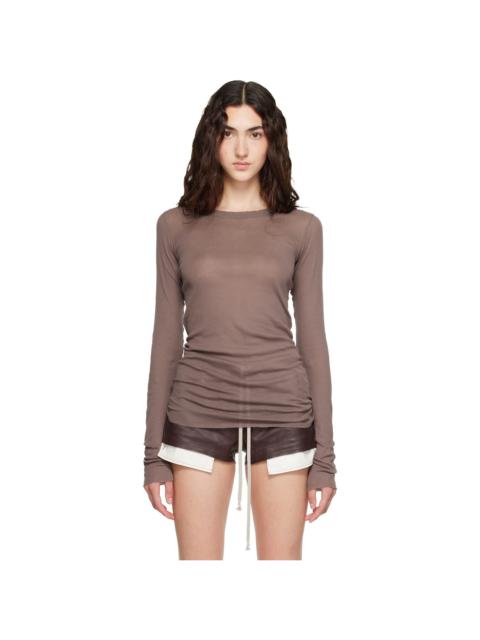 Rick Owens Purple Tower Rib LS T-shirt