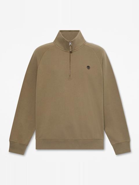 Timberland Men's Exeter River Embroidered Logo Quarter-Zip Sweatshirt