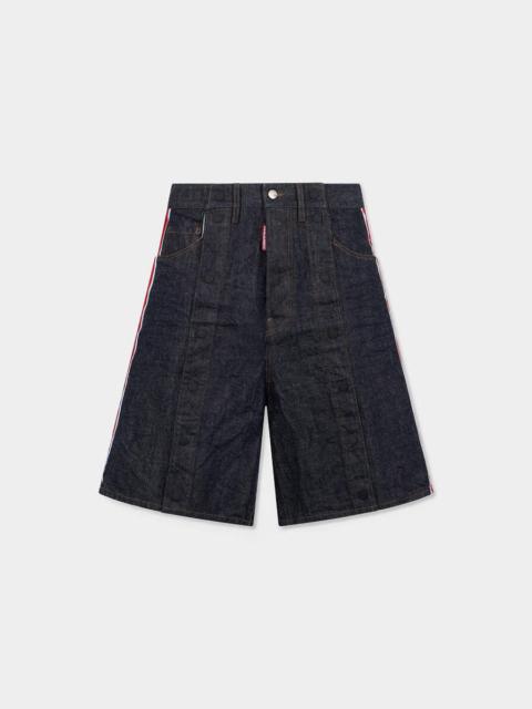 DSQUARED2 JAPANESE RINSE DENIM SURFER SHORTS