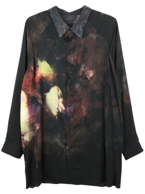 Yohji Yamamoto abstract-print long-sleeved shirt
