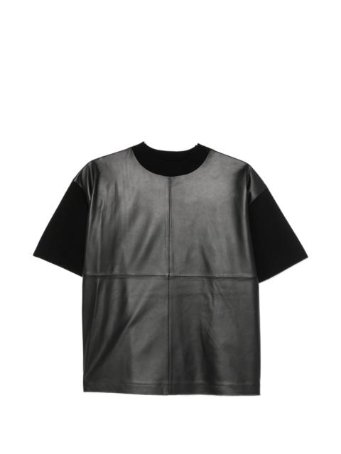 Max Mara Studio Max Mara Studio Mstsegale Short-sleeve Leather T-shirt