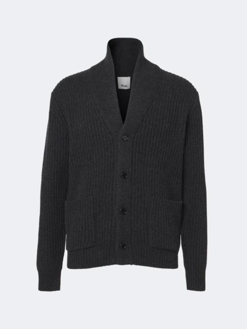 Allude Ribbed-knit wool and cashmere cardigan
