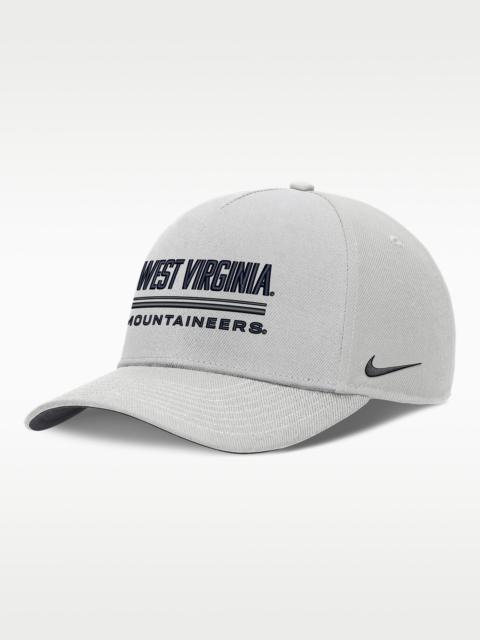 Nike West Virginia Sideline Practice Rise Men's Nike Dri-FIT College Adjustable Hat
