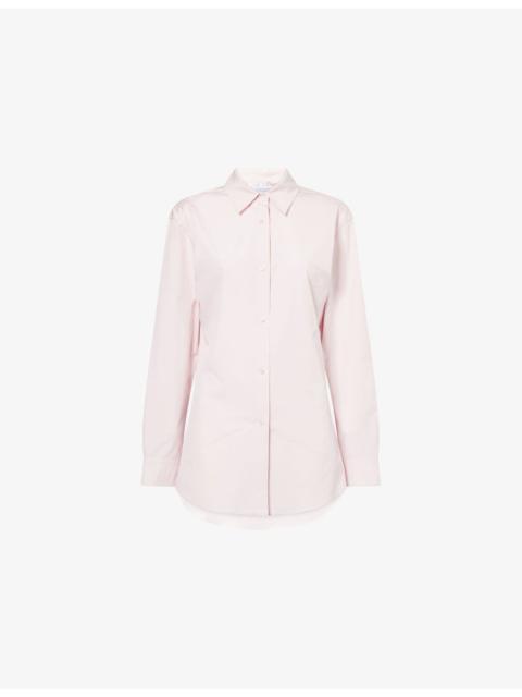 GABRIELA HEARST Reyes Long-Sleeve Relaxed Cotton Shirt