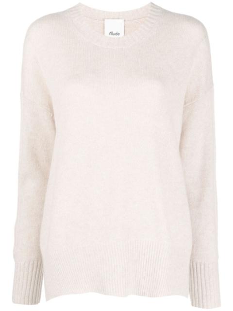Allude crew-neck cashmere jumper