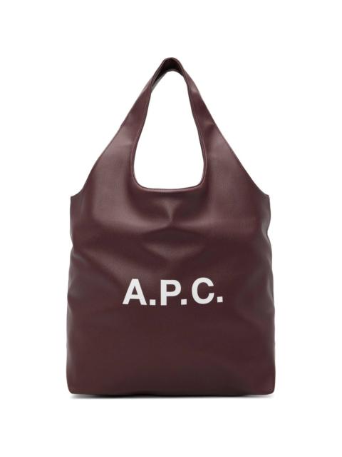 A.P.C. Burgundy Ninon Tote