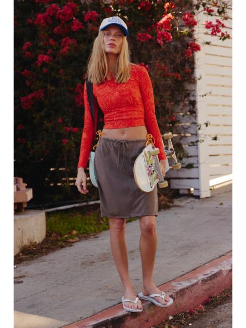 FREE PEOPLE Hot Shot Slim Skirt