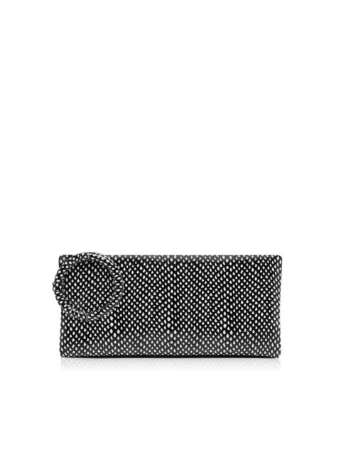 TOM FORD SNAKESKIN-EFFECT PRINTED CALF LEATHER AURA CLUTCH