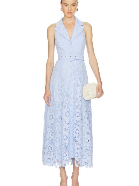 ELLIATT Lacy Collared Maxi Dress