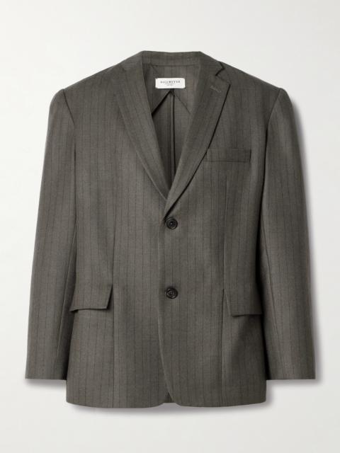 KALLMEYER Gemini Pinstriped Wool-twill Blazer