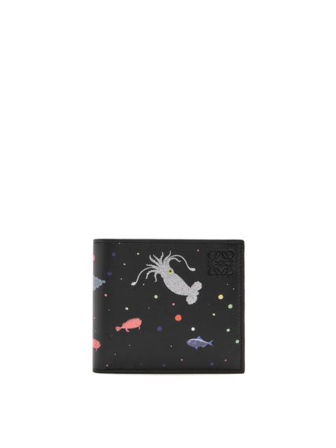 Loewe Deep Sea bifold coin wallet in nappa calfskin