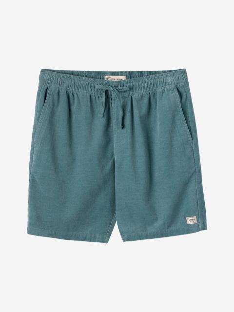 O'Neill O'Riginals Cord Elastic Waist 18" Shorts