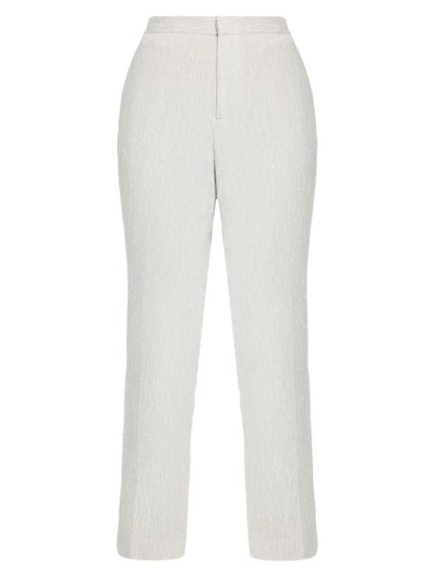 FABIANA FILIPPI Women's Slubbed Tailoring Regular-Fit Trousers - Ghiaccio