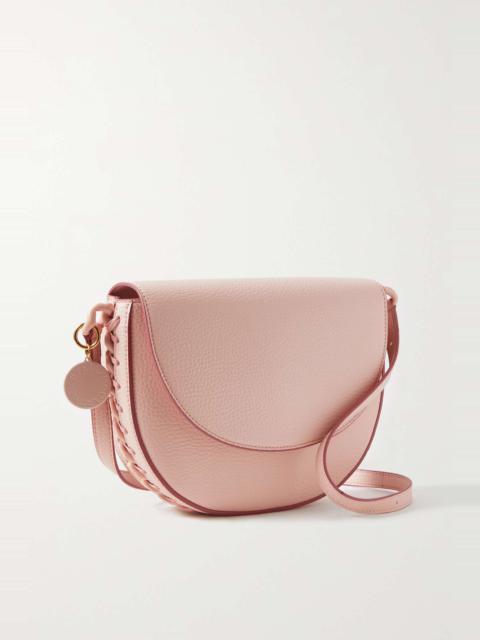 Stella McCartney Frayme Flap medium vegetarian textured-leather shoulder bag